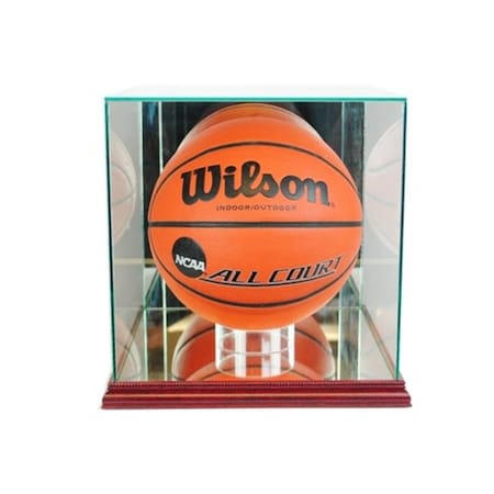 Perfect Cases Perfect Cases BBR-C Rectangle Basketball Display Case; Cherry BBR-C